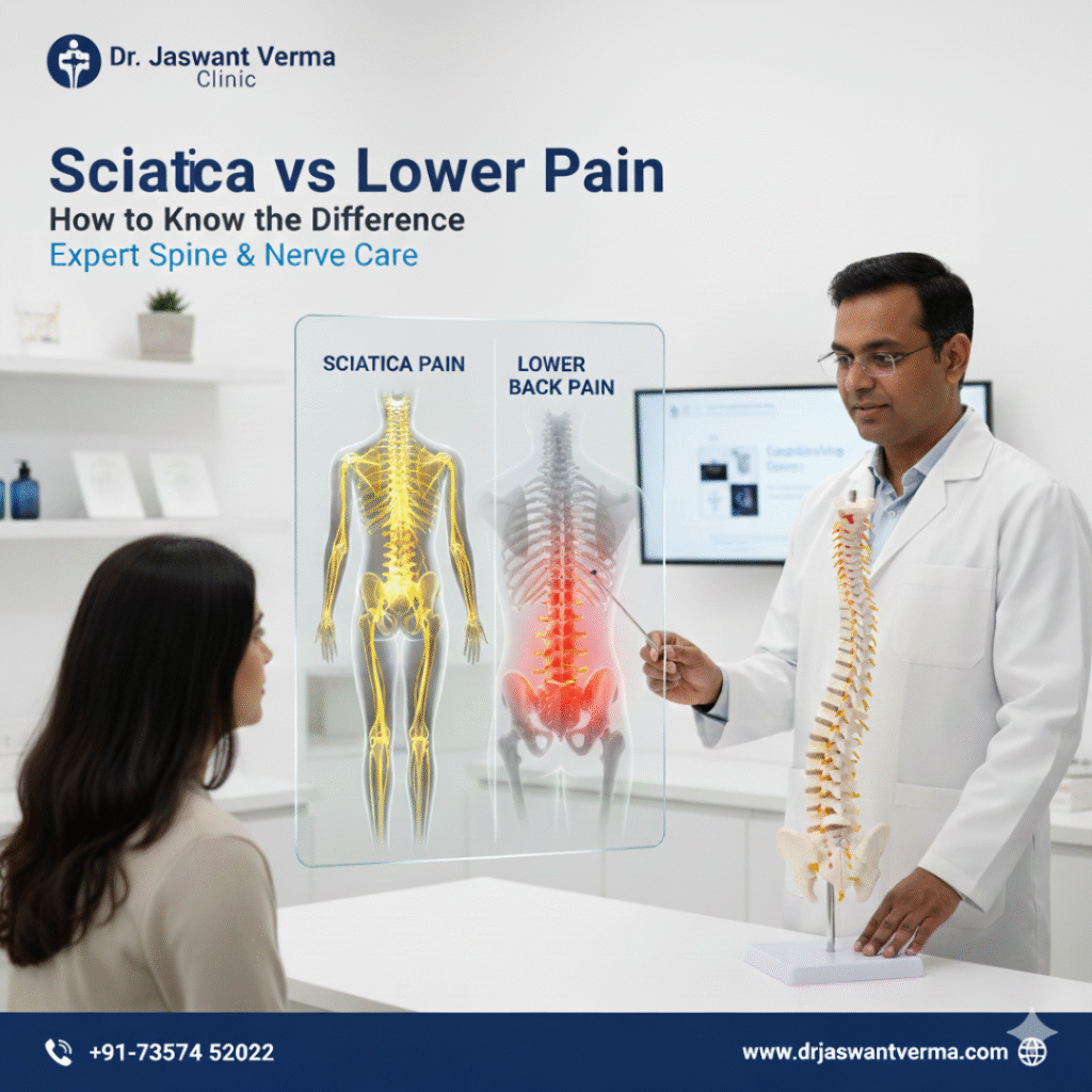 scitica vs lower back pain